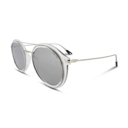 Police Mirror Silver Round Sunglasses SPL724 *EX DISPLAY*