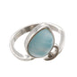 Larimar Stone Sterling Silver Muse Ring Size 7 By Marahlago