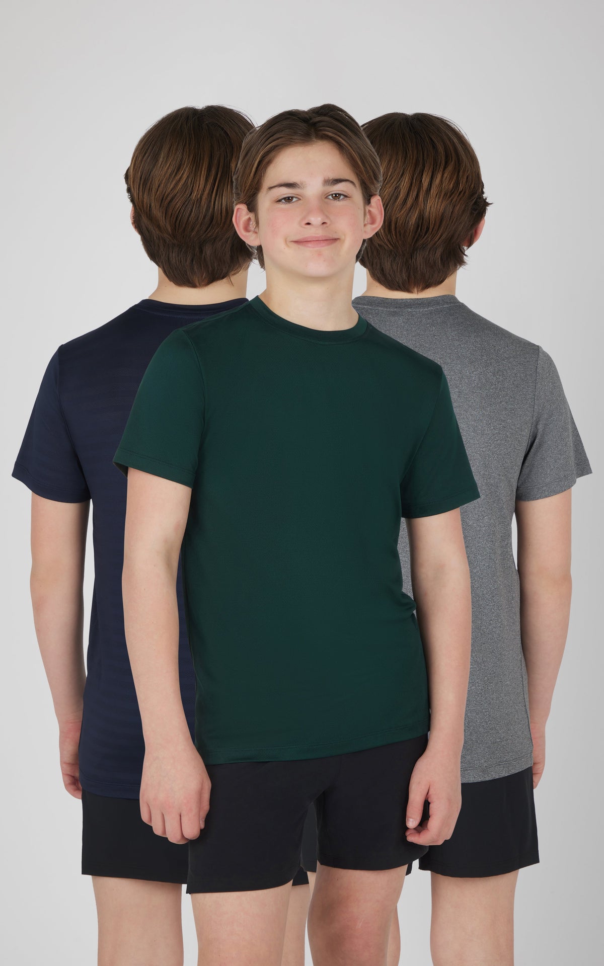 90 Degree by Reflex Boys 3 PK Mesh Performance Tee