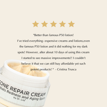 Brightening Tone Repair Cream for Dark Spots & Uneven Skin – Vegan & Gluten-Free