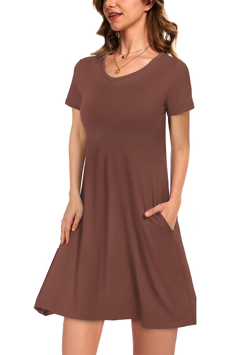 ✨Women's Casual T-Shirt Dress with Pockets