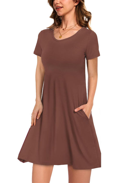 ✨Women's Casual T-Shirt Dress with Pockets