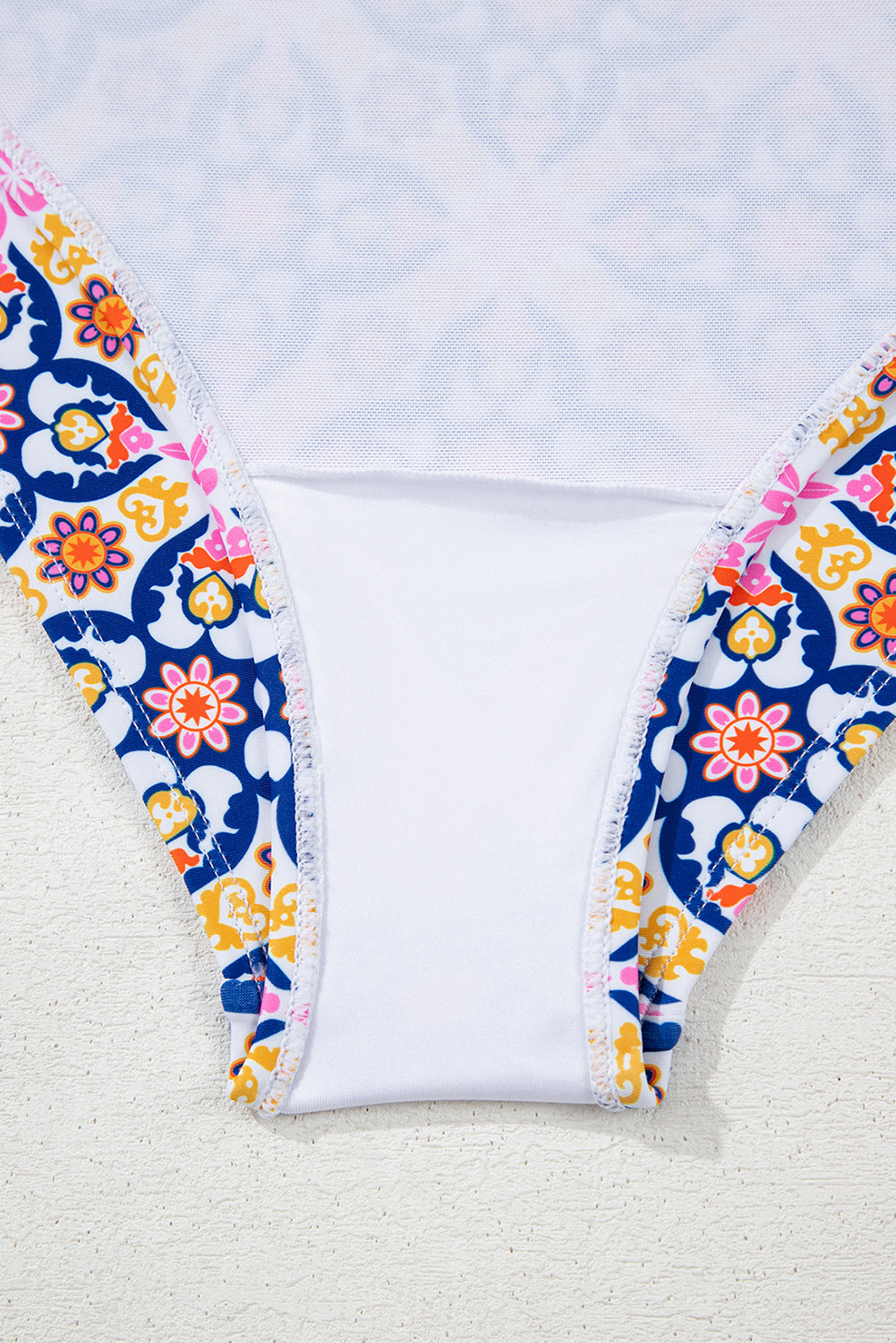 Threaded Pear Briar Print One Piece Swimsuit