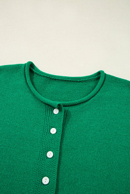 Threaded Pear Evatyn Knit Drop Shoulder Sweater