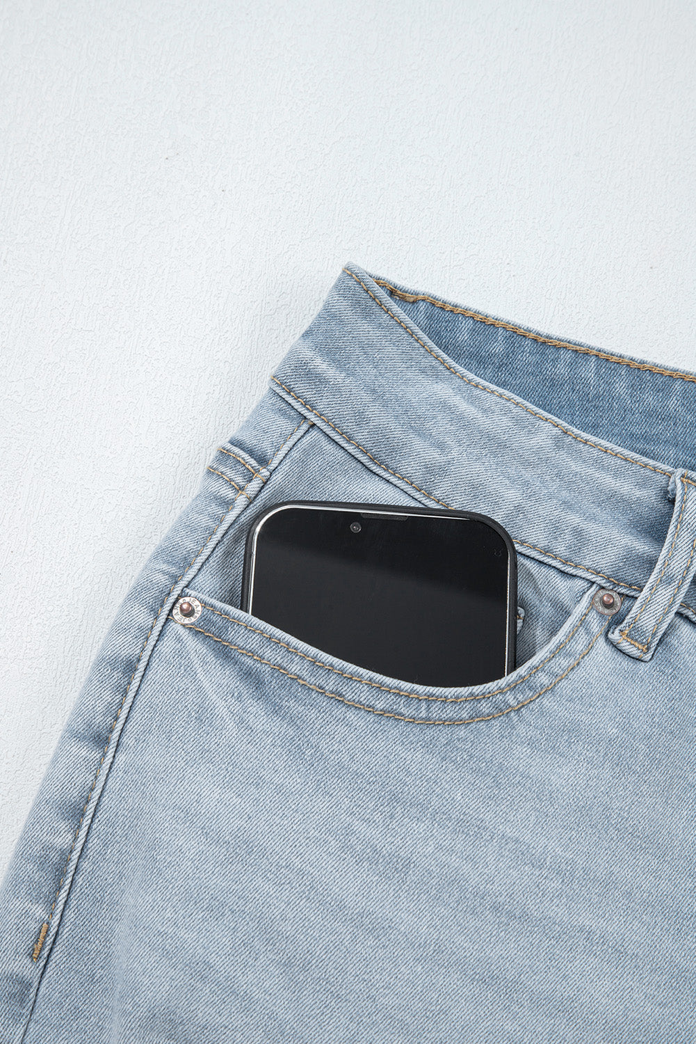 Threaded Pear Kimberly Length Distressed Skinny Jeans
