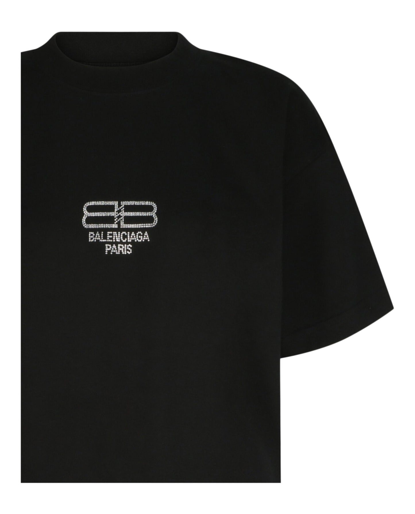 Balenciaga BB Paris Rhinestone T-Shirt