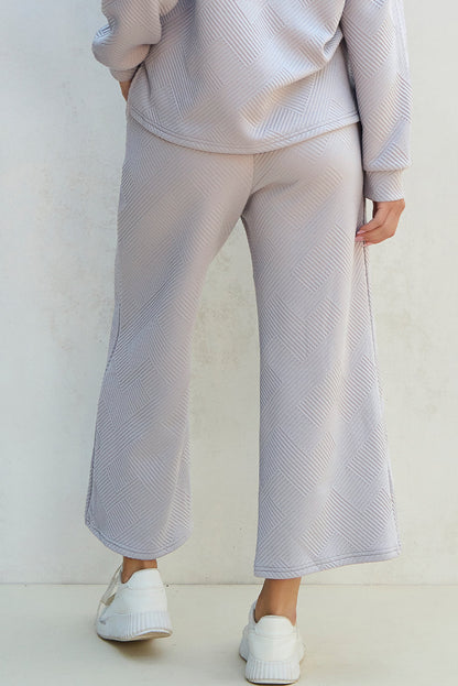 Threaded Pear Laylah Textured Top and Pants Set