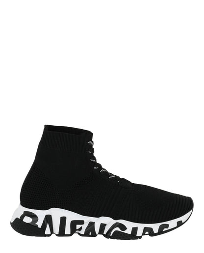 Balenciaga Speed Lace-Up Graffiti Sneakers