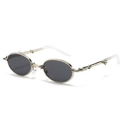 Foldable Small Frame Light-Tinted Sunglasses – Women’s Luxury Style