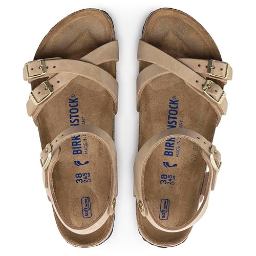 Birkenstock Unisex Kumba Natural Leather Soft Foodbed Sandcastle