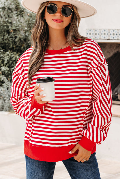 Threaded Pear Gracelynn Shoulder Casual Pullover Top
