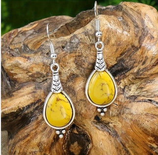 Retro Ethnic Style Jewelry Set | Vintage Earrings & Necklace Ensemble | High-Sense Tribal Motif Jewelry | Trendy Minimalist Bohemian Jewelry Set | 2026 High-Fashion Antique-Finish Statement Jewelry