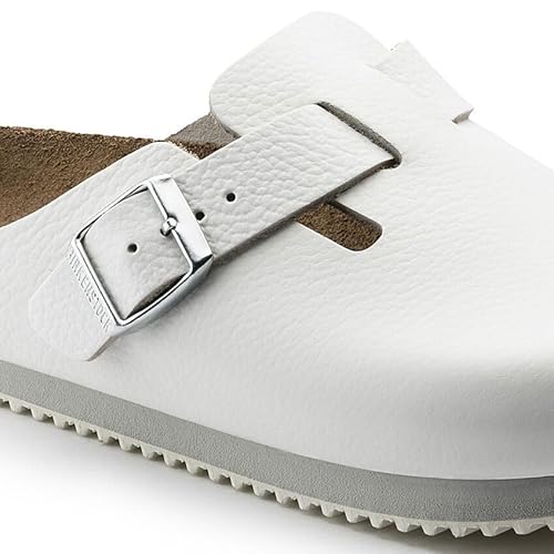 Birkenstock Boston Super Grip Natural Leather Clogs