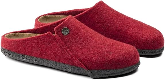 Birkenstock Women's Zermatt Rivet Wool Felt Basic Red Clogs
