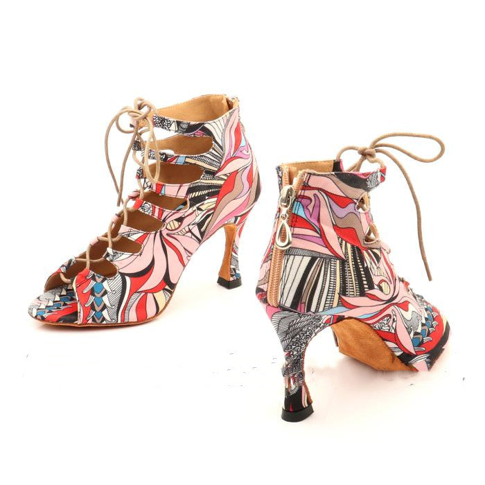 Professional Ladies Latin Dance Shoes | High-Heel Salsa & Ballroom Dance Sandals | Soft-Sole Tango & Bachata Performance Shoes | Elegant Women’s Latin Social Dance Heels