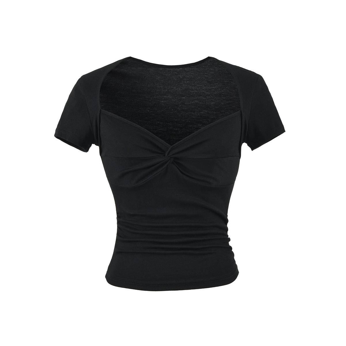 Square neck short sleeved T-shirt for women
