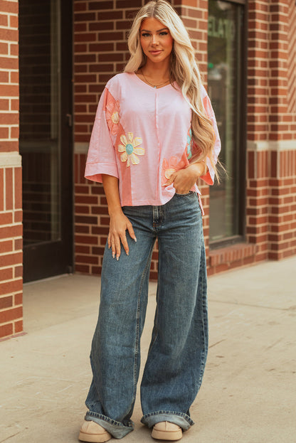 Threaded Pear Wrenleigh Sleeve Oversized T Shirt