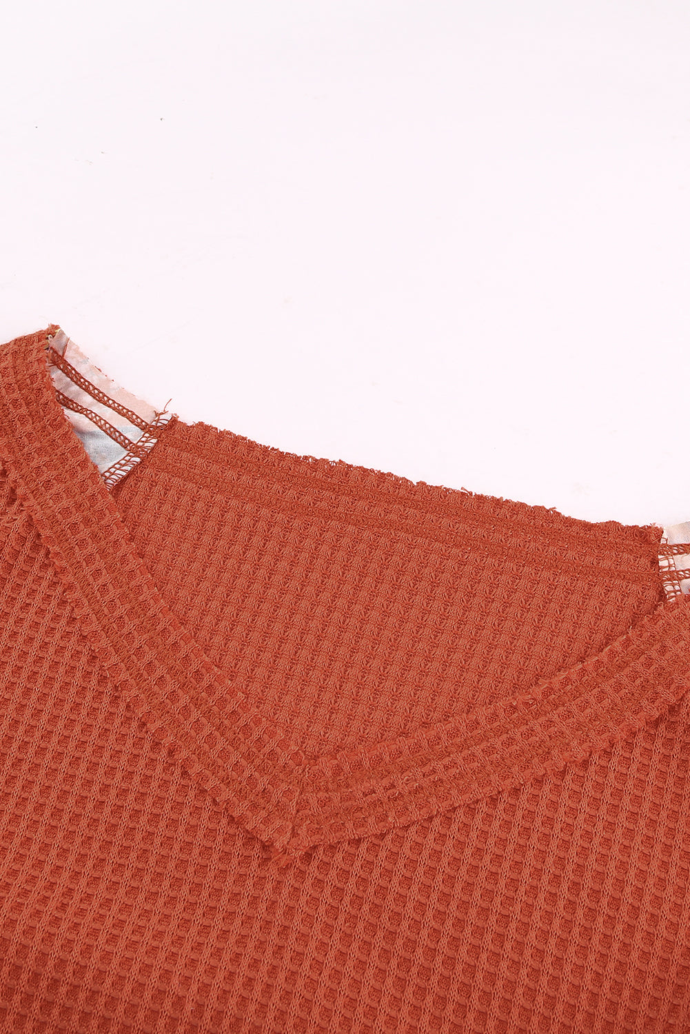 Threaded Pear Karina Eyelet thermal Knit Top
