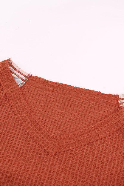 Threaded Pear Karina Eyelet thermal Knit Top