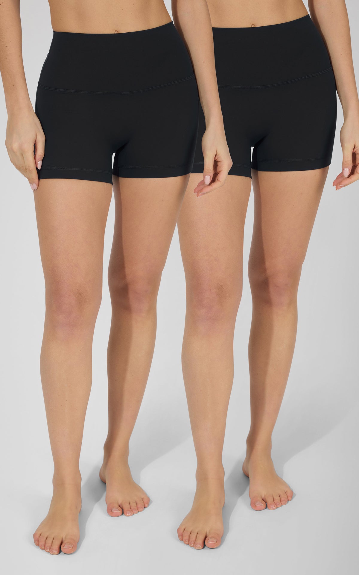 90 Degree by Reflex SKN 3.5" No Front Seam Biker Shorts 2 PK