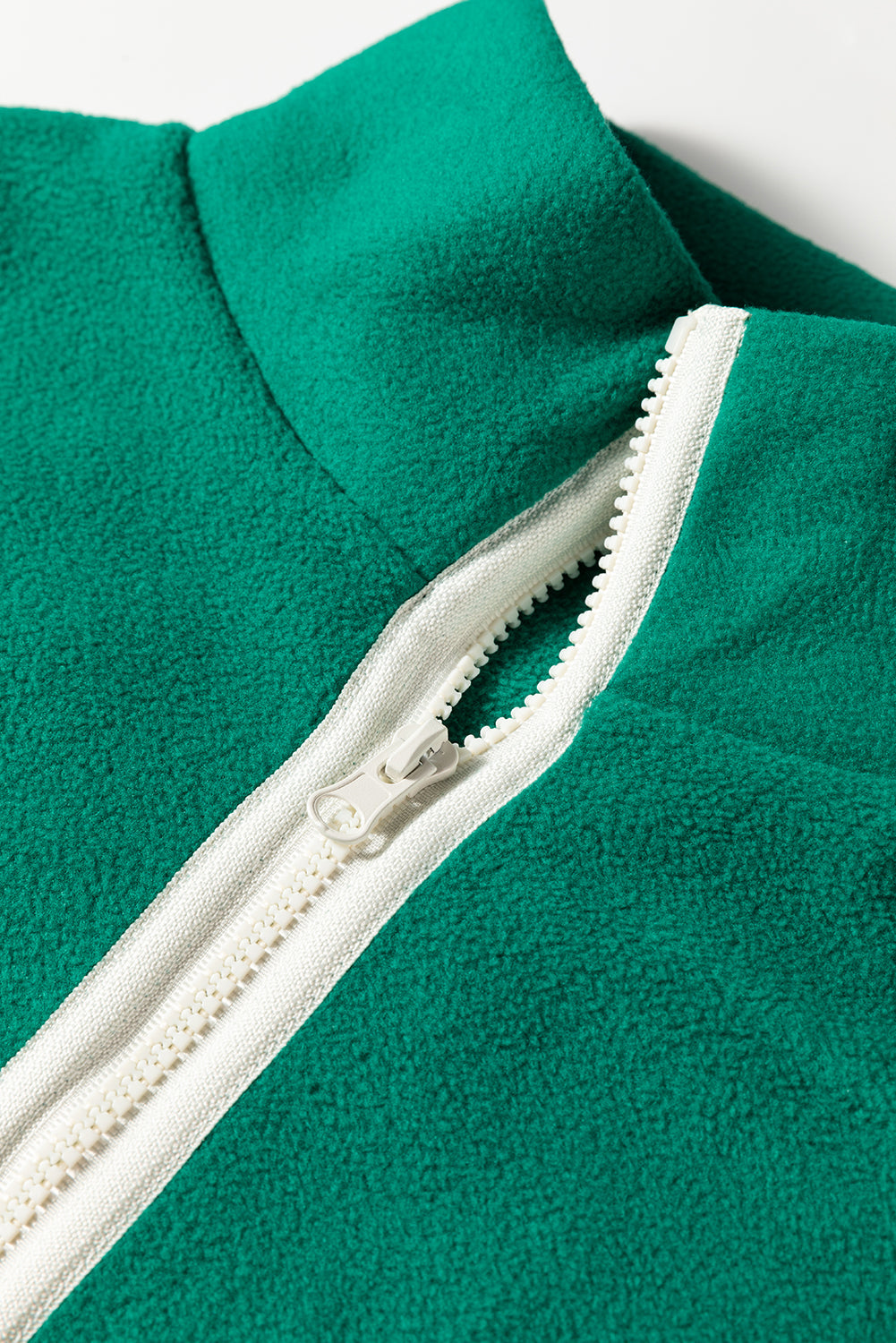 Threaded Pear Ava Contrast Trim Fleece Plus Sweatshirt