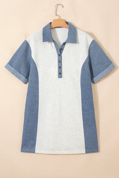 Threaded Pear Adelaide Polo Collar T Shirt