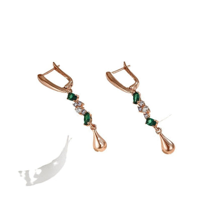 Women’s Regal Purple Gold-Plated Statement Earrings | Luxury Zircon Inlay Drop Earrings | Elegant Amethyst-Inspired Formal Jewelry | Sparkling Wedding & Party Wear Earrings | 2026 High-Fashion Jewelry