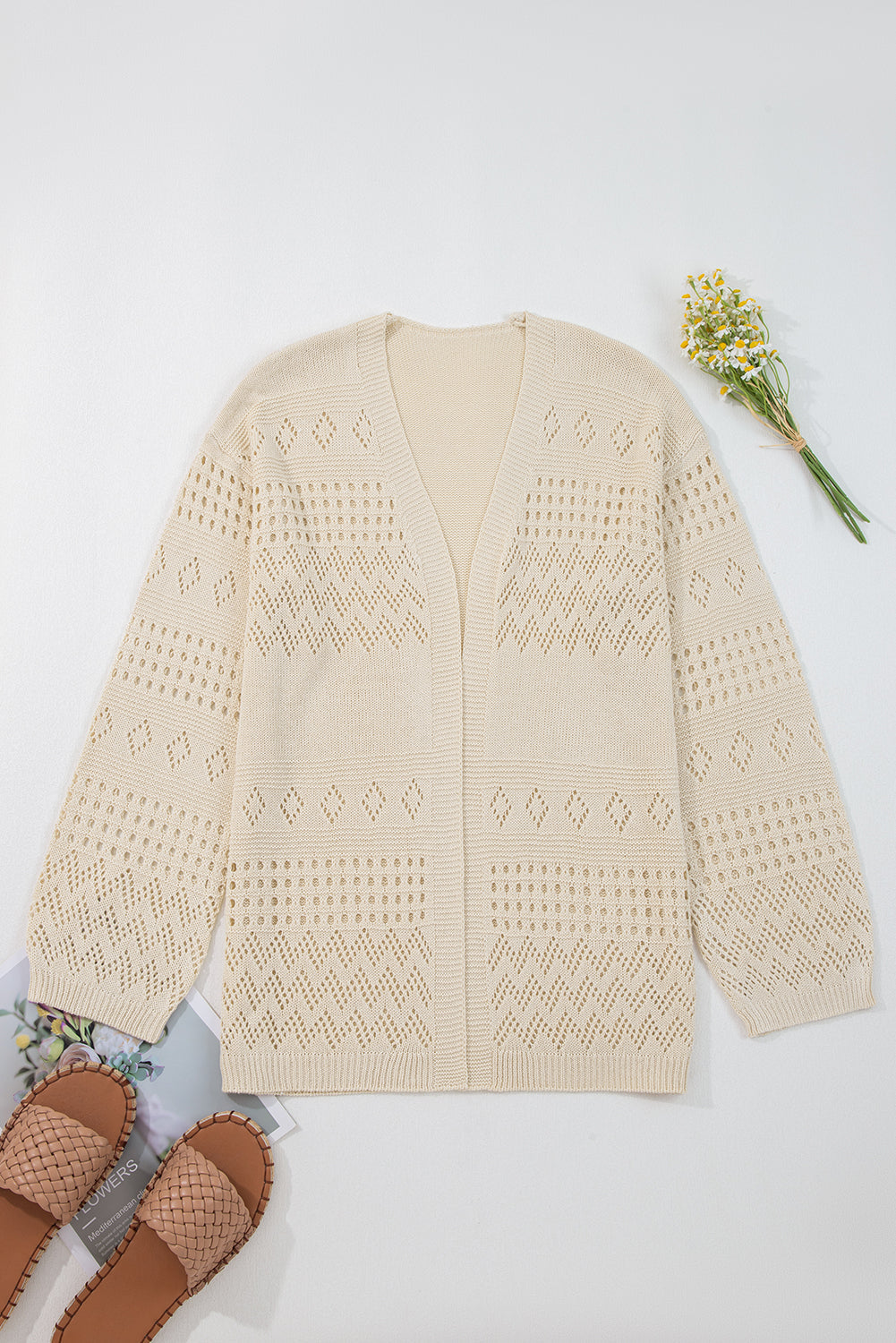 Threaded Pear Harley Open Front Cardigan Sweater