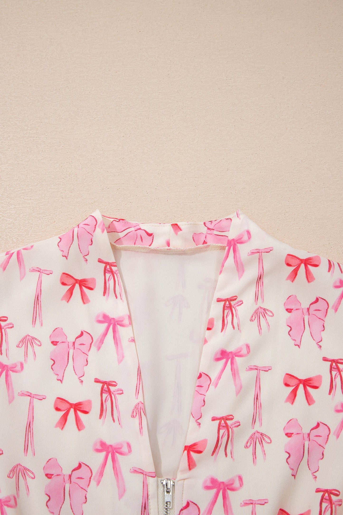 Threaded Pear Alianna Sleeveless Bow Mini Dress