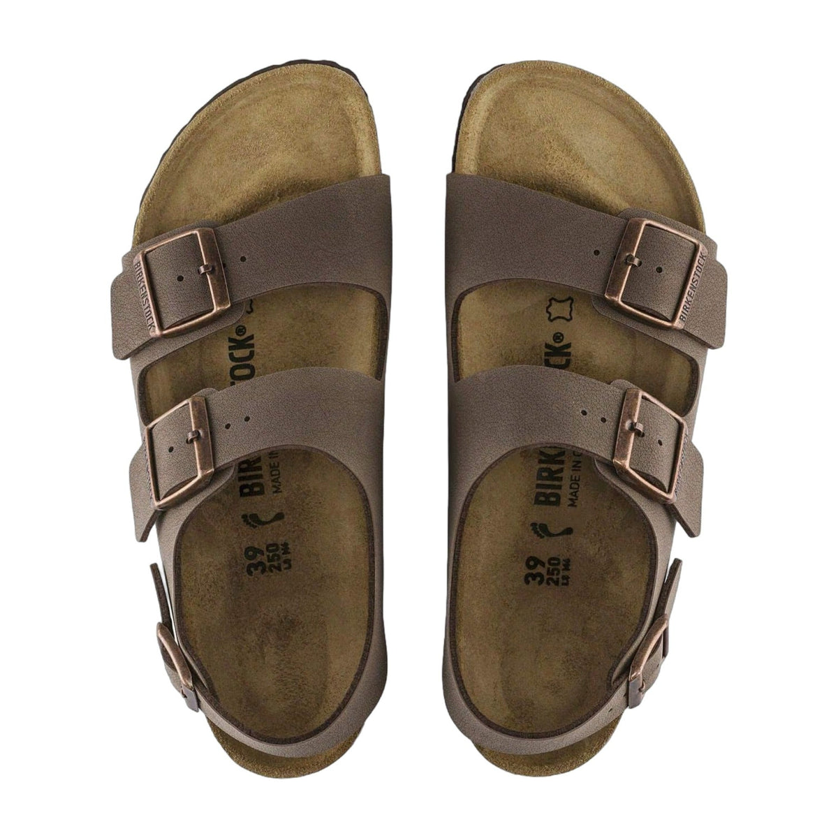 Birkenstock Unisex Milano Birkibuc Mocha