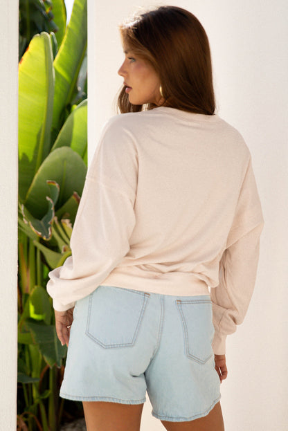 Threaded Pear Avery Drop Shoulder Casual Top