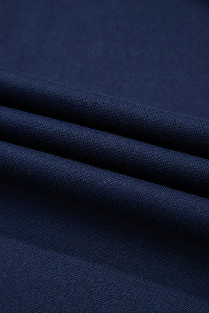 Threaded Pear Hana Striped Detail Crewneck Pullover