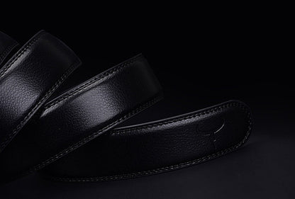 Premium Men’s Pin Buckle Leather Belt | Classic Professional Formal Belt for Men | Durable Business Casual Waistband | High-Quality Men's Dress Belt with Zinc Alloy Buckle