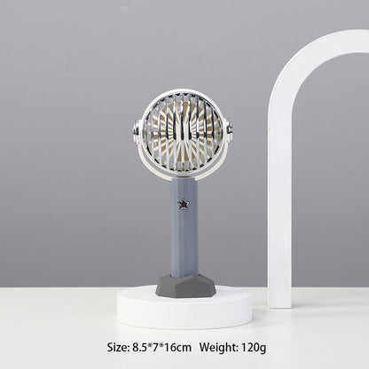 Birthday Gift USB Handheld Electric Fan Desktop Ornaments Home Living Room Ornaments Gift