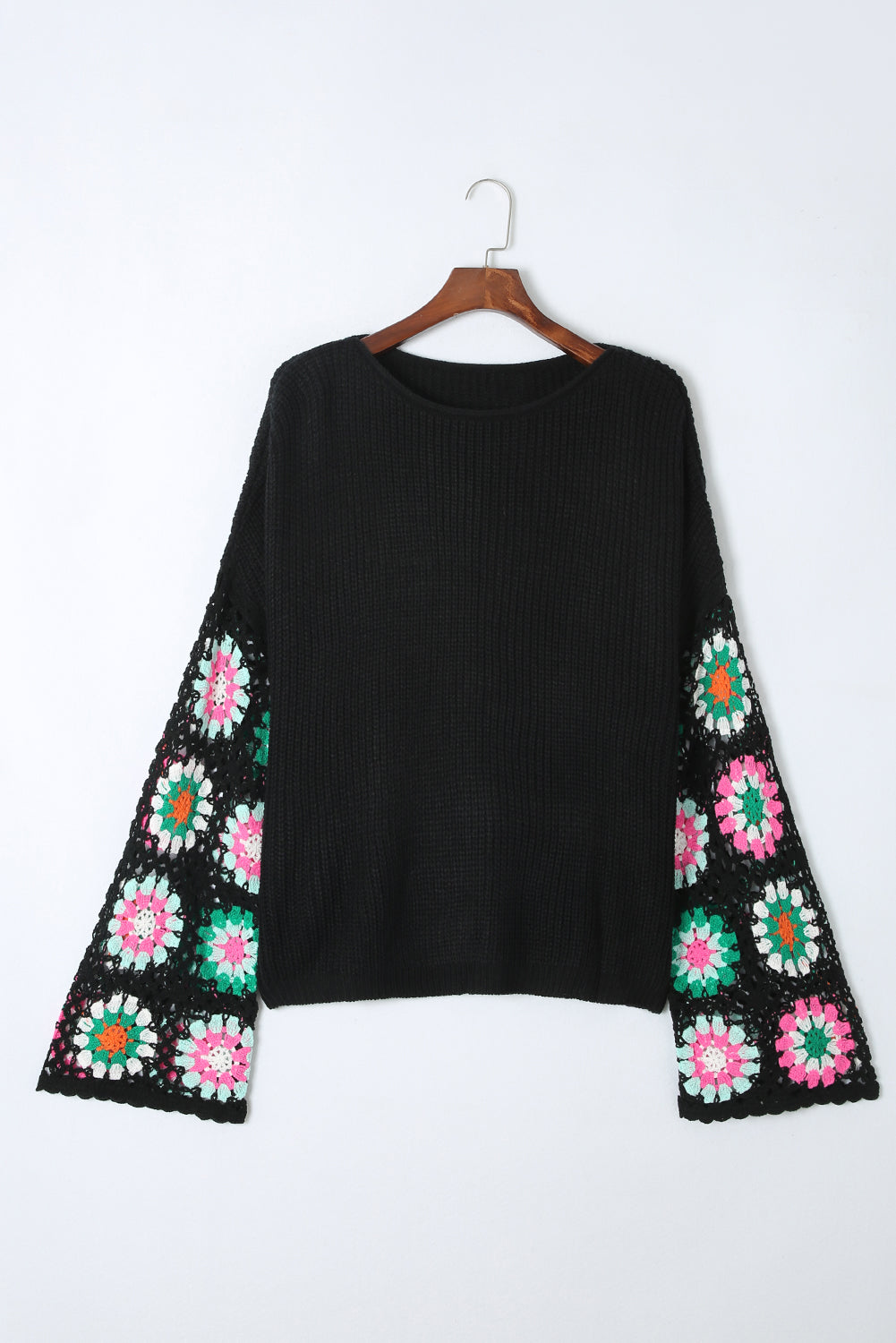 Threaded Pear Avery Bell Sleeve Loose Sweater