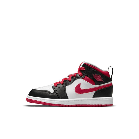 Air Jordan Preschool Retro 1 Mid Ps 'Very Berry' Sneakers