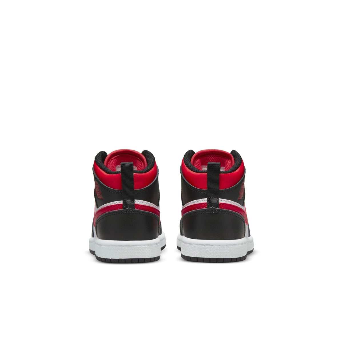 Air Jordan Preschool Retro 1 Mid Ps 'Fire Red' Sneakers