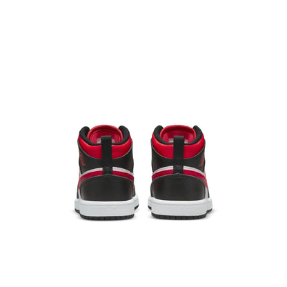 Air Jordan Preschool Retro 1 Mid Ps 'Fire Red' Sneakers