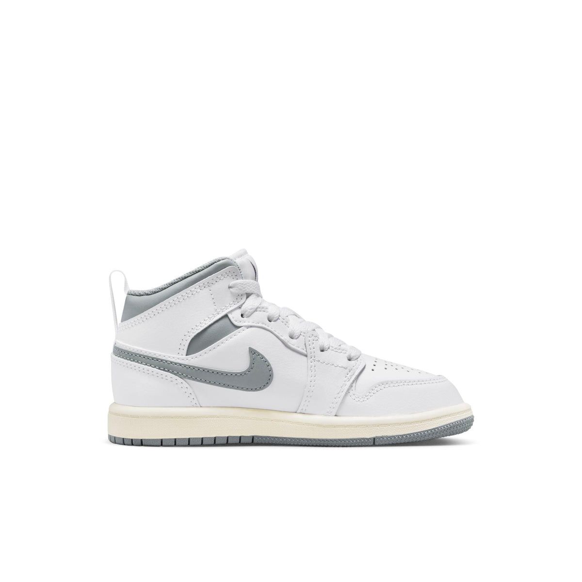 Air Jordan Preschool Retro 1 Mid Ps 'Neutral Grey' Sneakers