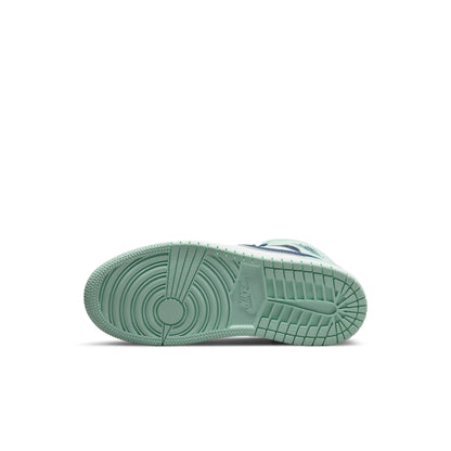 Air Jordan Preschool Retro 1 Mid 'Mystic Navy Mint Foam' Ps Sneakers