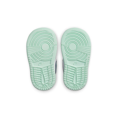 Air Jordan Toddlers Retro 1 Mid Td 'Mystic Navy Mint Foam' Sneakers
