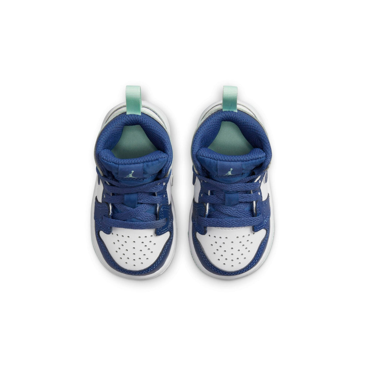 Air Jordan Toddlers Retro 1 Mid Td 'Mystic Navy Mint Foam' Sneakers
