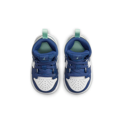Air Jordan Toddlers Retro 1 Mid Td 'Mystic Navy Mint Foam' Sneakers