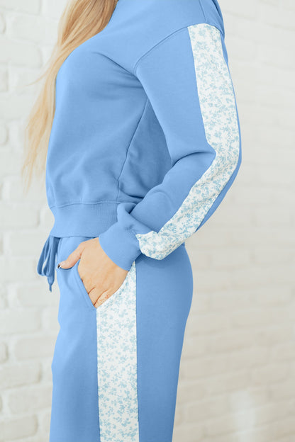 Threaded Pear Robin and Sweatpants Lounge Set