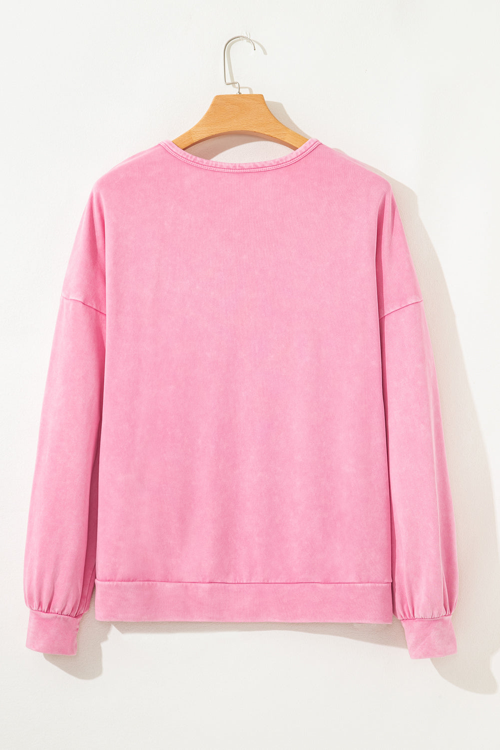 Threaded Pear Bonbon Waffle Bowknot Patchwork Graphic Mineral Wash Plus Size Sweatshirt