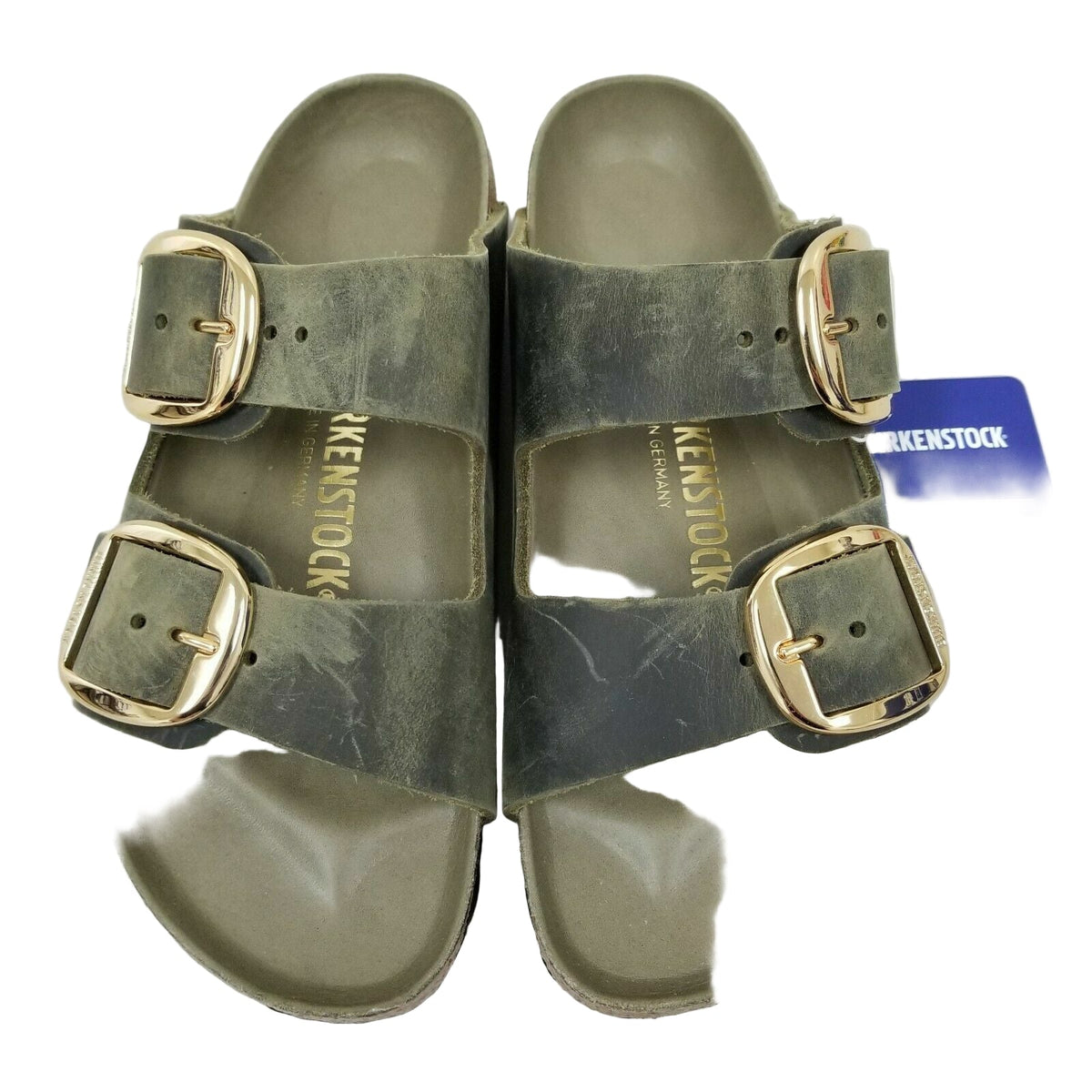 Birkenstock Arizona Big Buckle Oiled Leather Jade