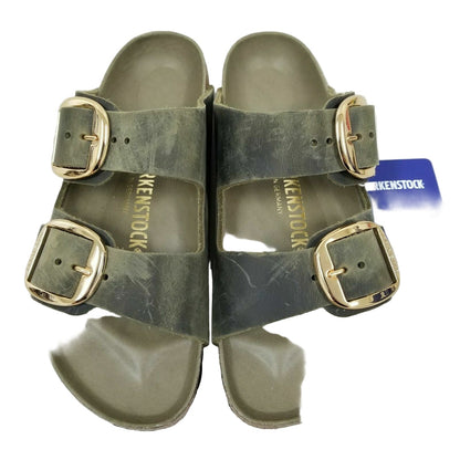 Birkenstock Arizona Big Buckle Oiled Leather Jade