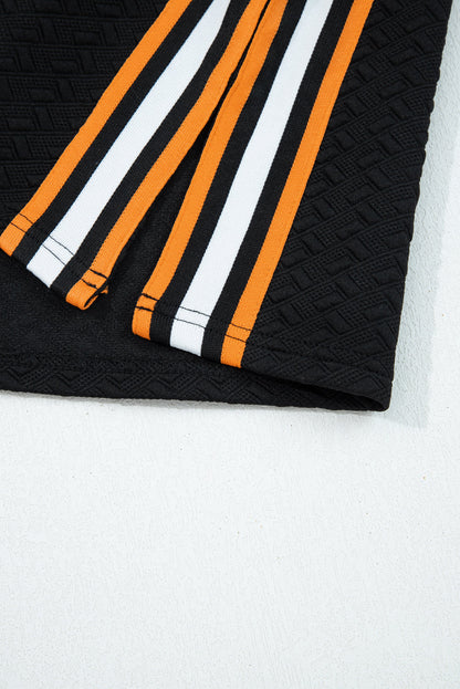 Threaded Pear Keziah Patchwork Polo Collar Pullover