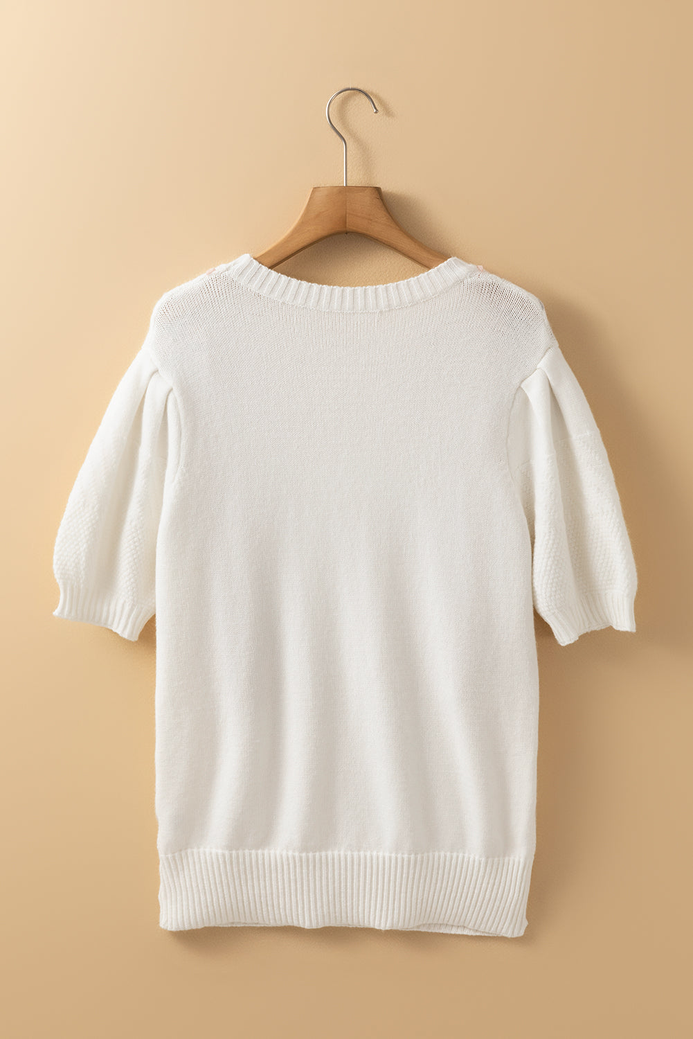 Threaded Pear Nova Knit Short Sleeve Sweater