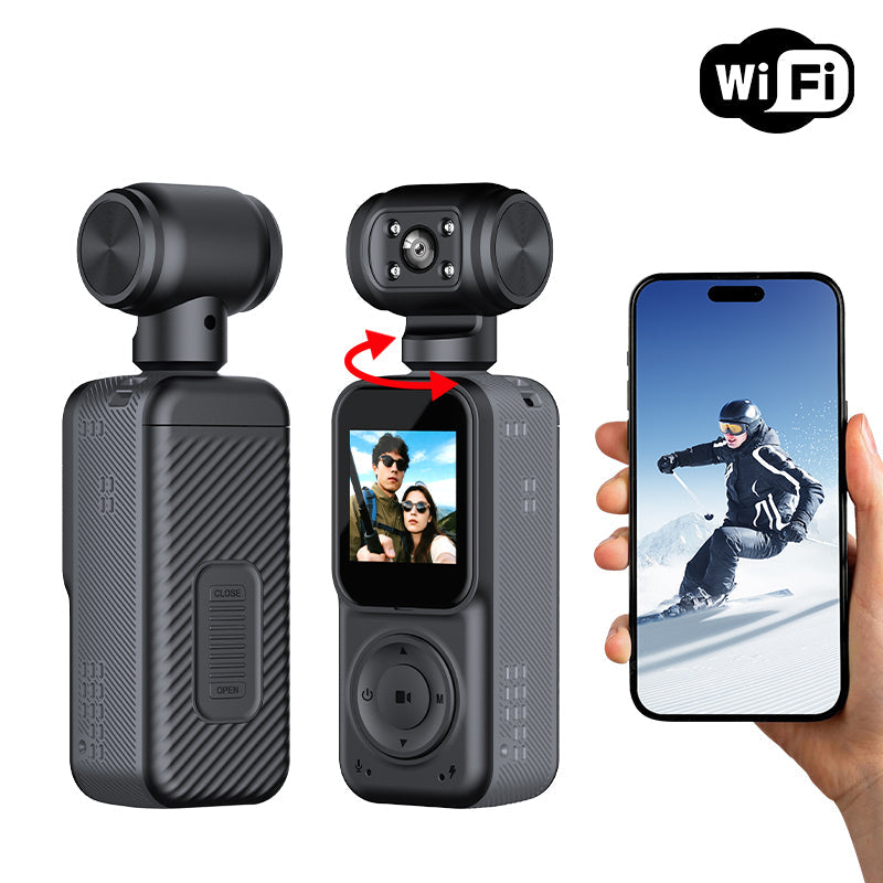 Panoramic Sports Camera Handheld DV Outdoor 4K Dual Lens Cycling Recorder
